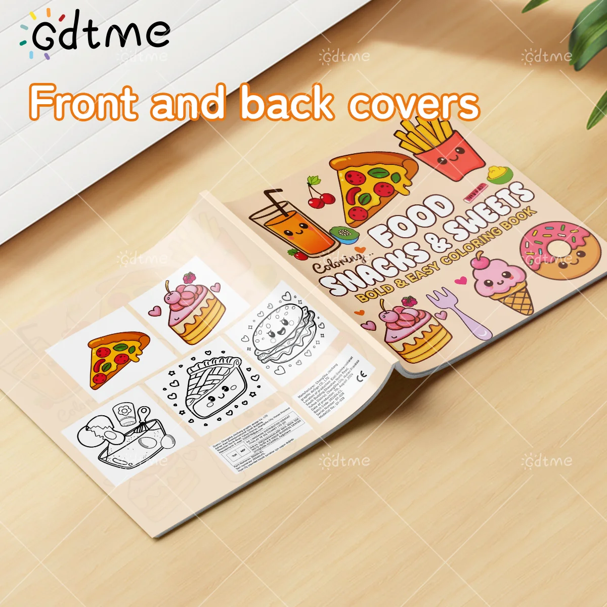 FOOD SNACKS & SWEETS Libro par - Food And Snacks Coloring Book Bold And Easy reseña y precio