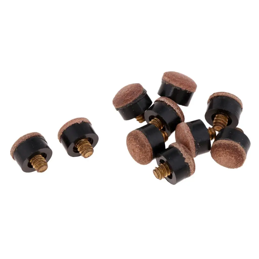 Premium Screw on Billiard Cue Tips Set 10mm 11mm 13mm for Quick Snooker Repair Accessories