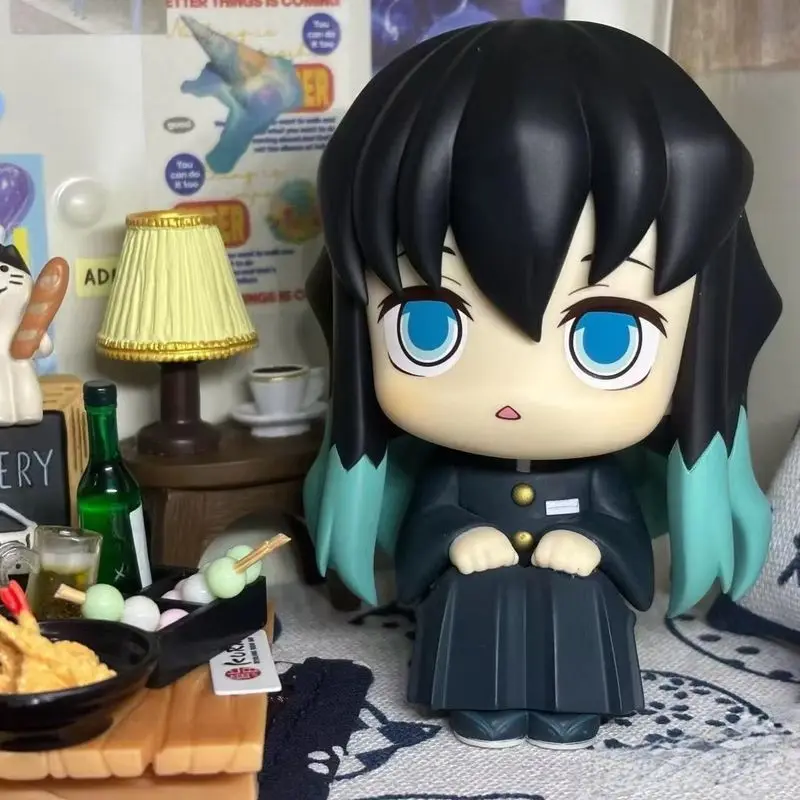 Figur Anime Demon Slayer - Tomioka Giyuu Dan Tokitou Muichirou Patung PVC Kustom Model Boneka Koleksi Mainan untuk Penggemar
