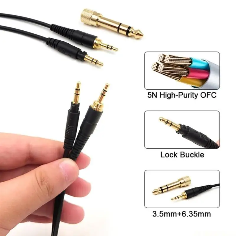 E56B Sound Cable for EAH DJ1200, Includes 6.35mm Gold Plate Adapter