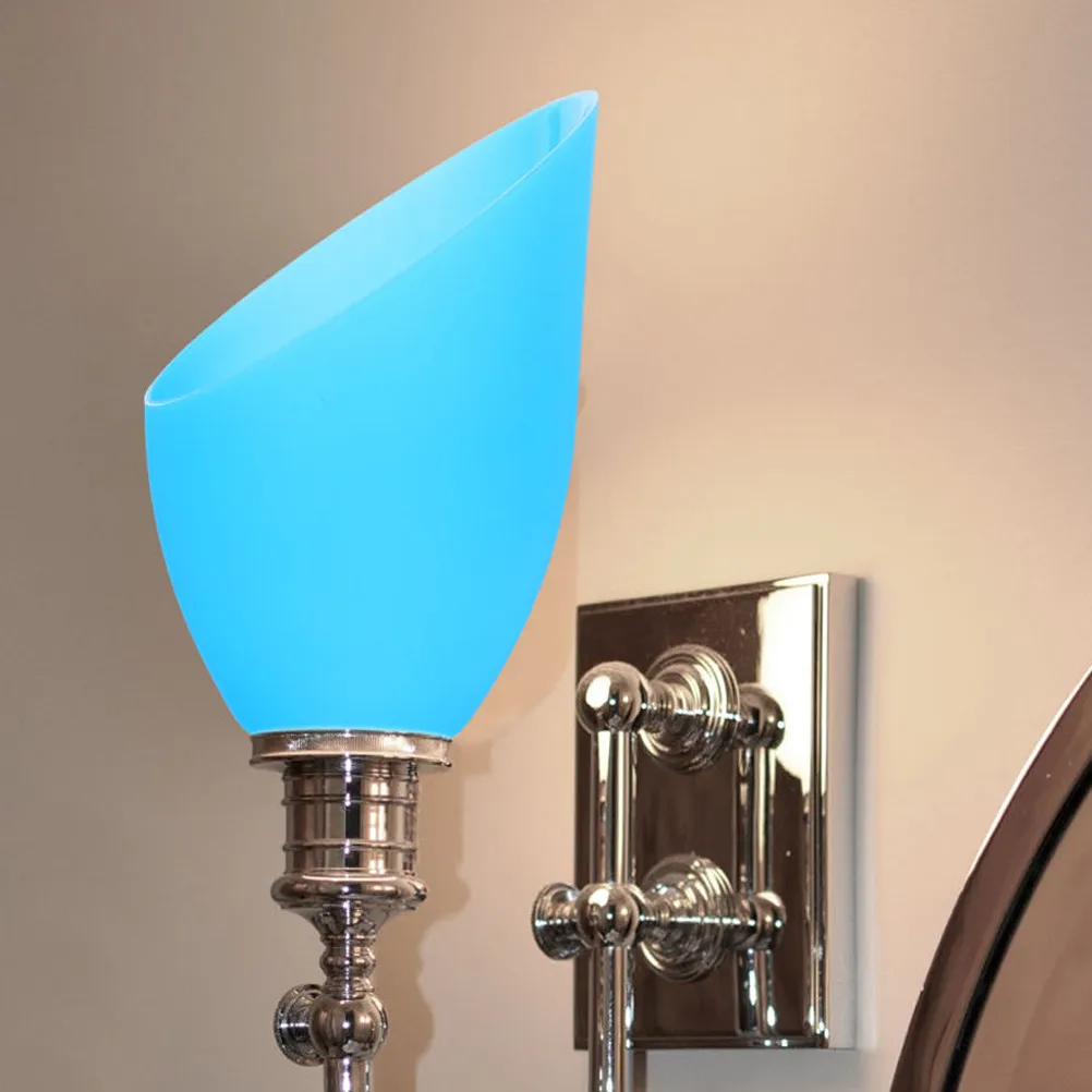 Inclined Horseshoe Plastic Lampshade Replacement E27 Lamp Shade Cover Light Cover Desk Table Floor Lamp Shade Decorative