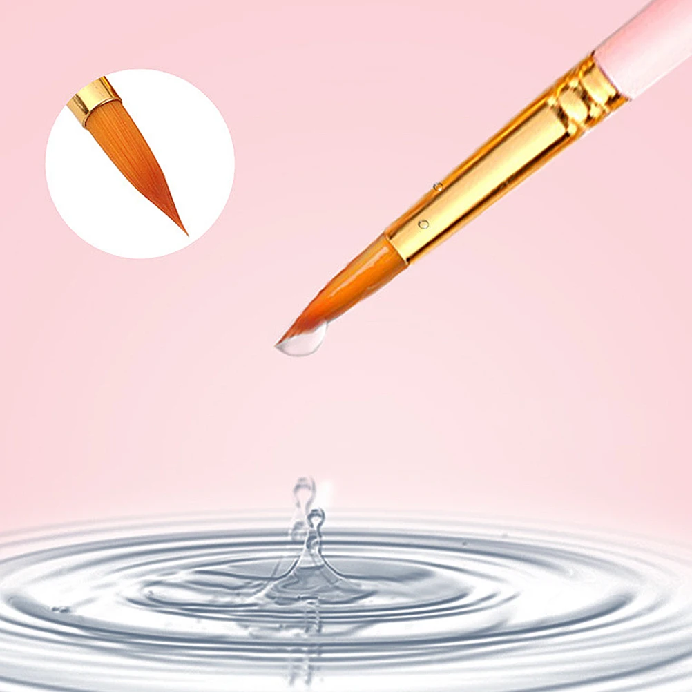 

12pcs of One Set Professional Paint Delicate Paint Wooden Nylon Hair Art Brush Portable Paint Pen (Pink)
