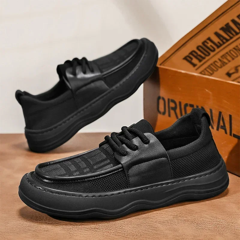 A New Type of Men's Casual Lofu Outdoor Walking Shoe with A Flat, Convenient and Comfortable Soft Sole and Anti-slip Fit