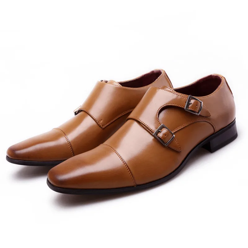 Plus Size Man Shoes Formal Black Leather Shoes for Men Lace Up Oxfords for Male Wedding Party Office Business Casual Shoe Men