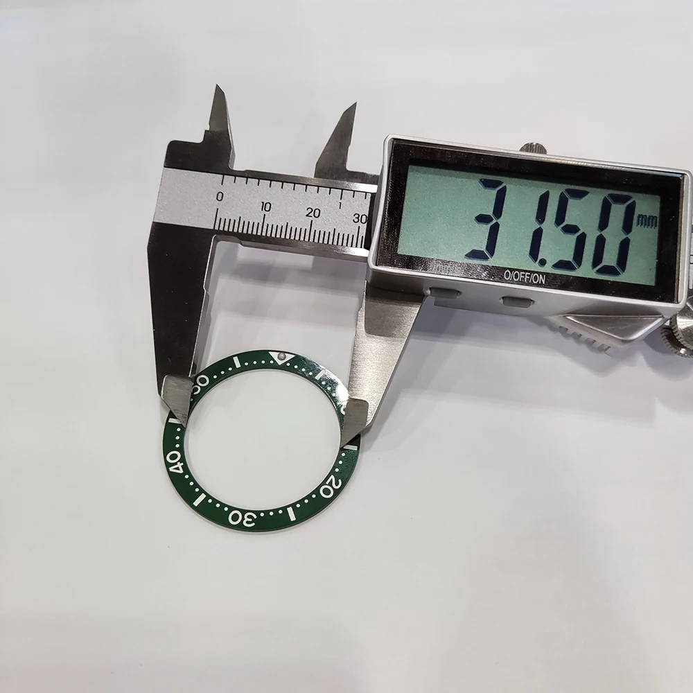 مشاهدة خاتم مسطح الحافة إدراج قياس 39.7 مللي متر * 31.5 مللي متر اكسسوارات الساعات مضيئة إدراج حلقة ل 40 مللي متر جودة عالية السيراميك