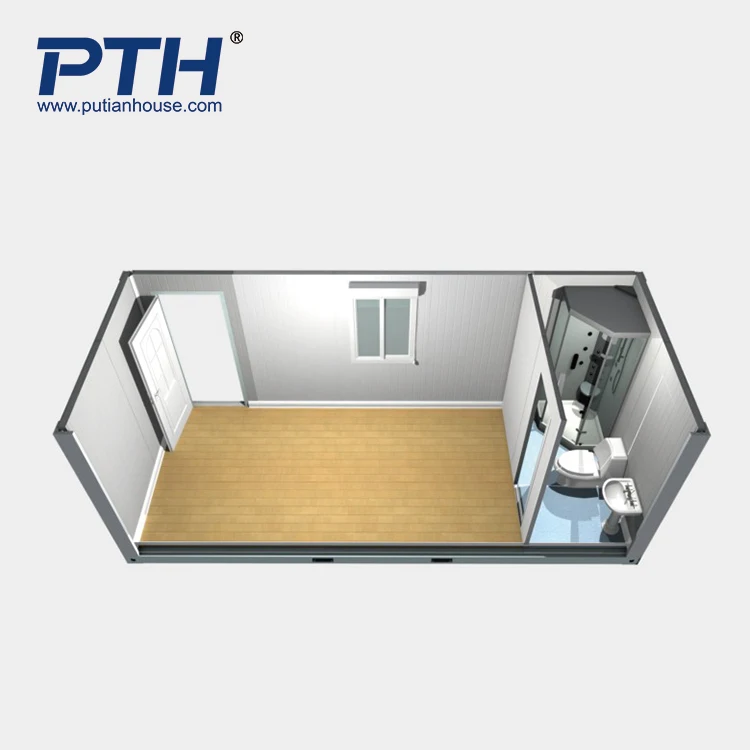PTH Modular Prefabricated Portable Extended Foldable Office Building Container House 20ft Modern Seismic/Wind/Fire Resistant