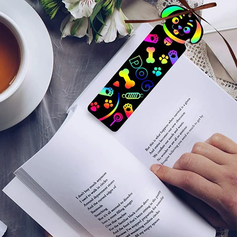 12pcs/set Colorful Scratch Paper Drawing Props Office Educational Supplies Art Teaching Aids Stationery Student Rewards TMZ