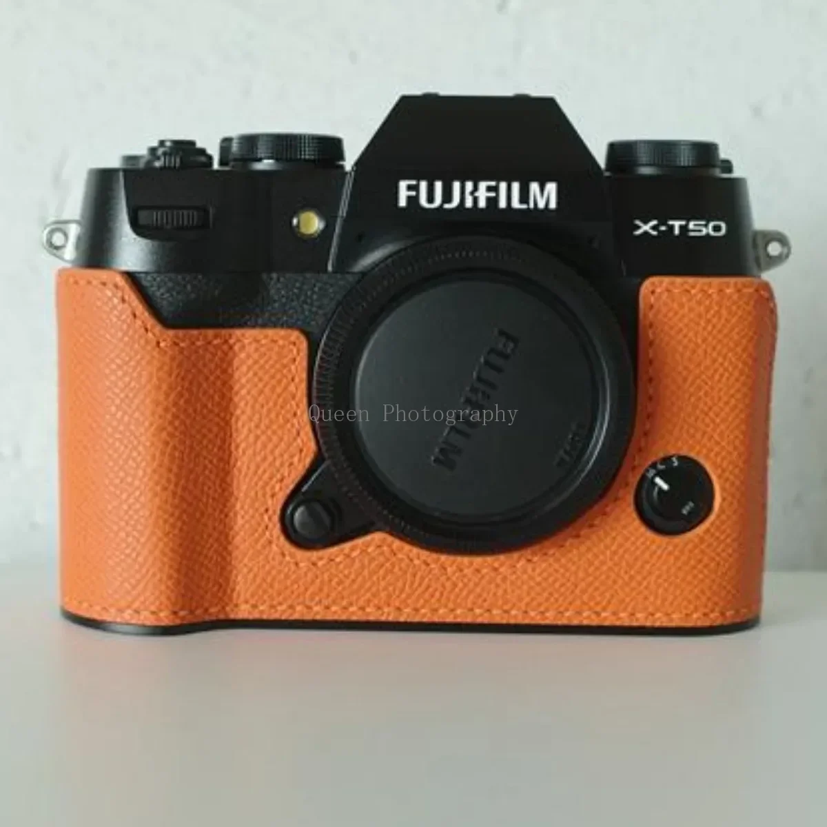 

Чехлы из натуральной кожи для камеры, защитные чехлы, ретро-сумки для половины камеры с основанием для Fuji X-T50 XT50, аксессуары для камеры Fujifilm
