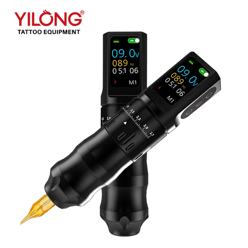 

Wireless Tattoo Pen Adjustable Stroke 2.7-4.5mm Rotary Tattoo Machine Eyebrow Permanent Makeup Tool Tattoo Gun For Body Art