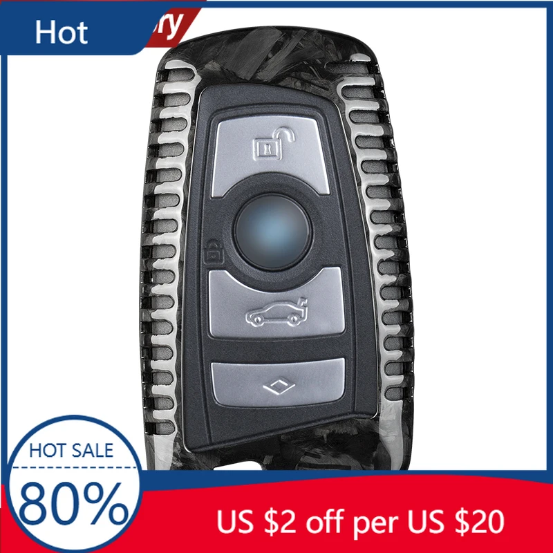 Чехол для ключей из углеродного волокна Hot Racing Grills для BMW E90 Защитный чехол для ключей для BMW 1 2 3GT 4 5 5GT 6 7 BMW X3 X4 M2 M3 M4 M5