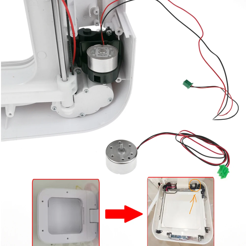 DC Motor for T1S/TC1D Clamshell Smart Garbage Can Trash Can Repair Motor with Cable