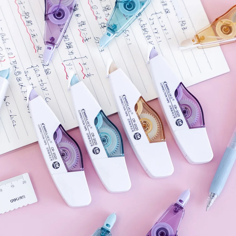 Journal DIY Double-sided Correction Tape Refillable Mini Dot Glue Tape Paper Tape Portable Roller Tape Office School Supply