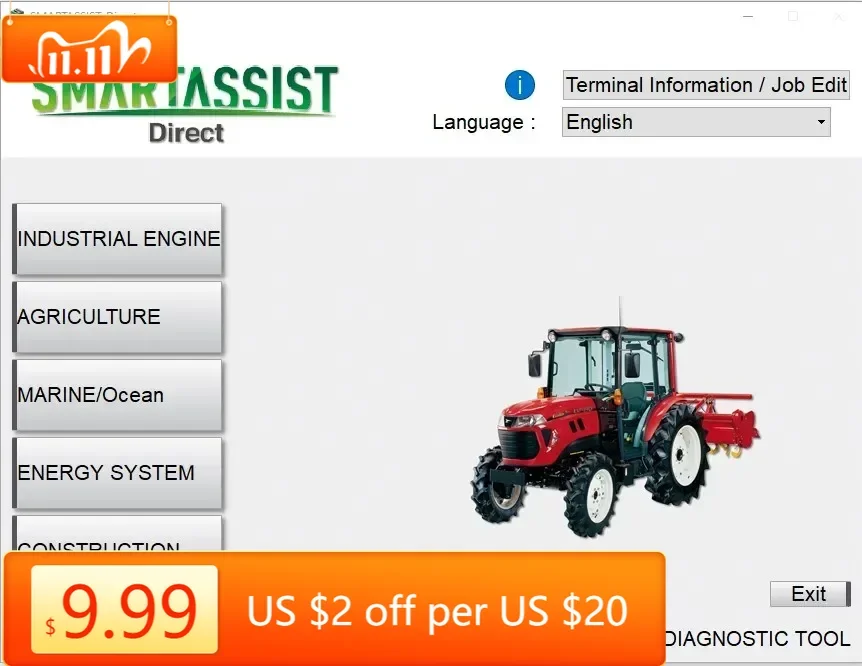 

TruckEPC SMARTASSIST - Прямая диагностика V2.47 UNLOCK для Yanmar