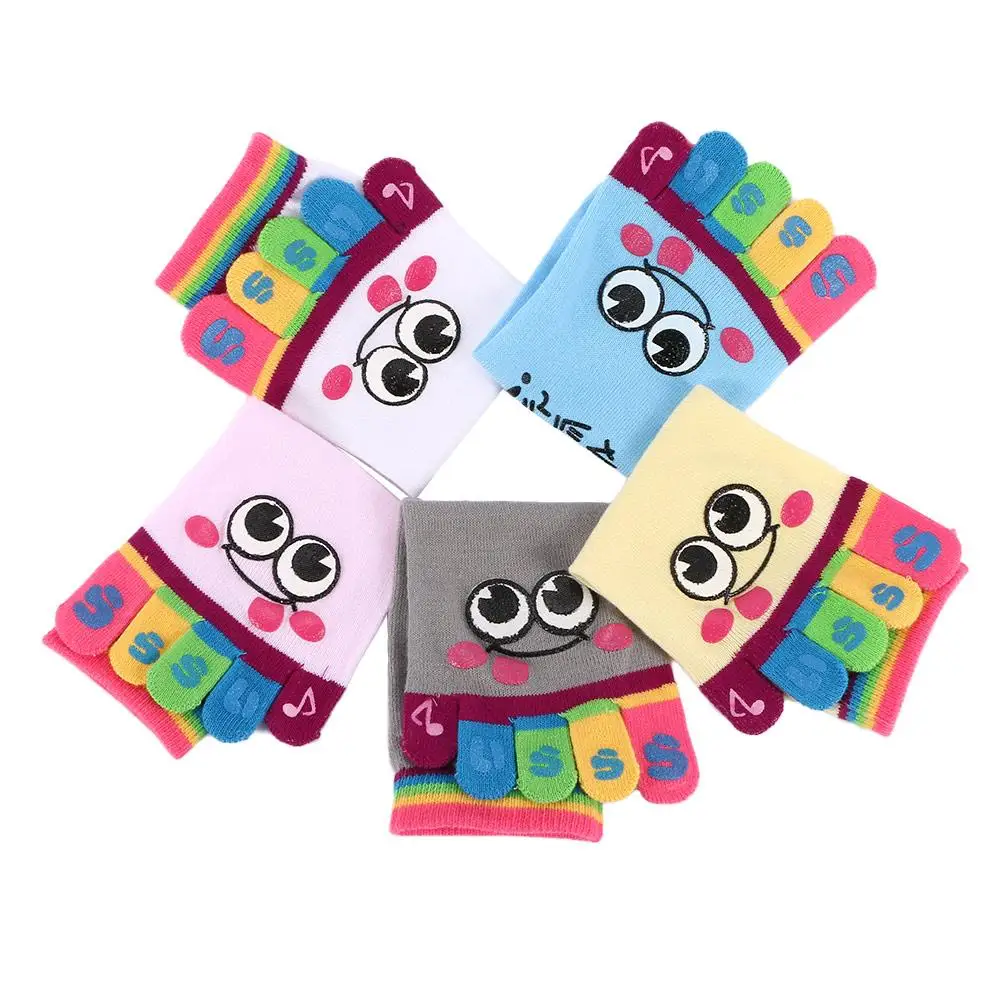 

Спортивные женские хлопковые милые носки с пятью пальцами, 1 пара микро