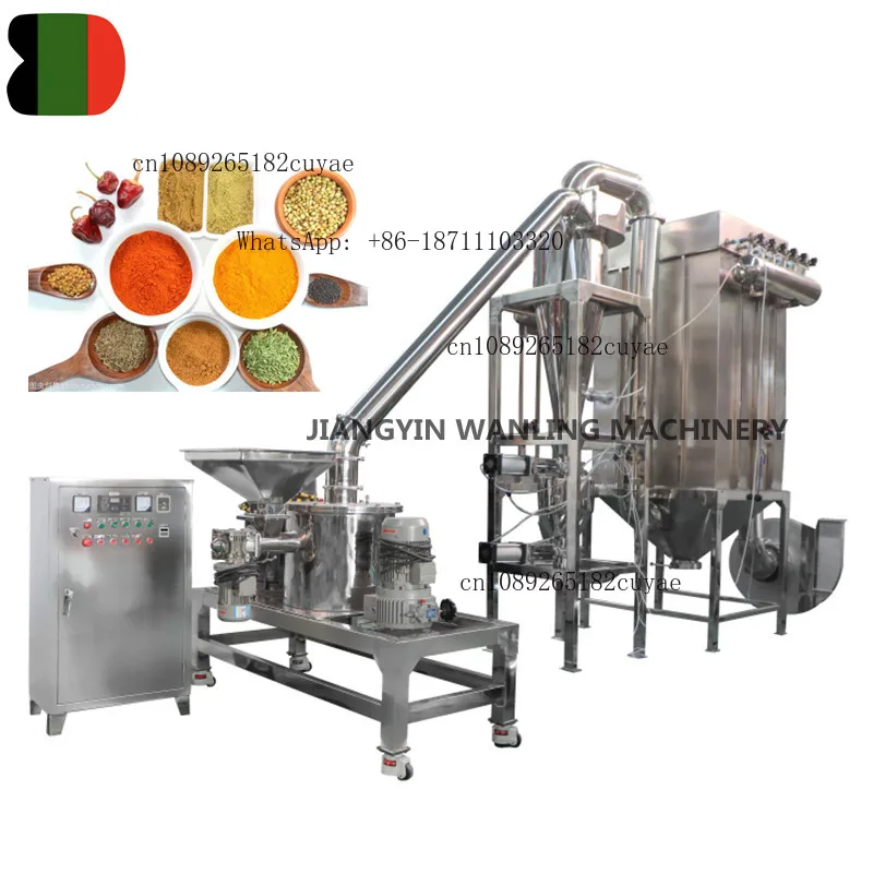 Máquina Industrial WLM para Moler y Triturar Algas Marinas, Pimienta y Soja, para Elaborar Especias y Polvos Alimenticios