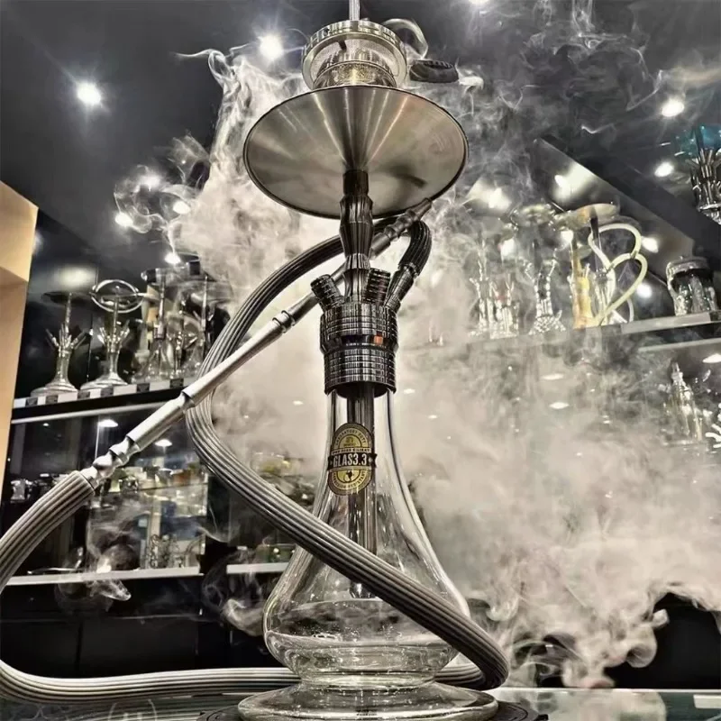 

Stainless steel four-pipe hookah