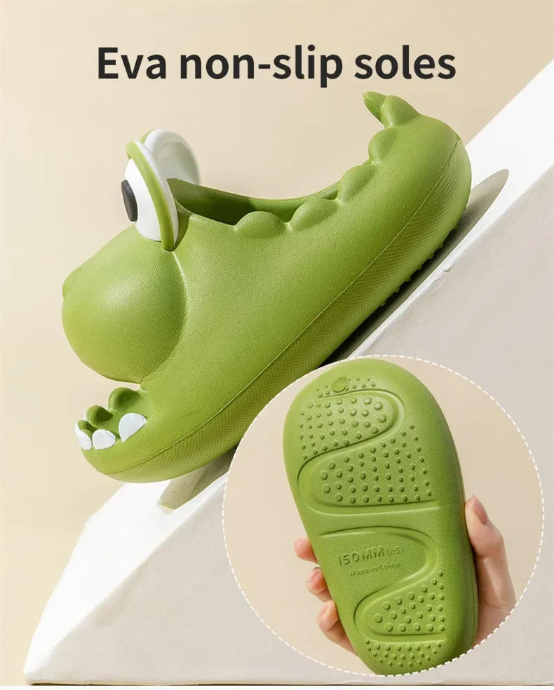 2023 New Cartoon Hippo Summer Girls Boys Sandals Slippers For Kids EVA Soft Sole Antiskid Indoor Home Children Baby Slides Shoes