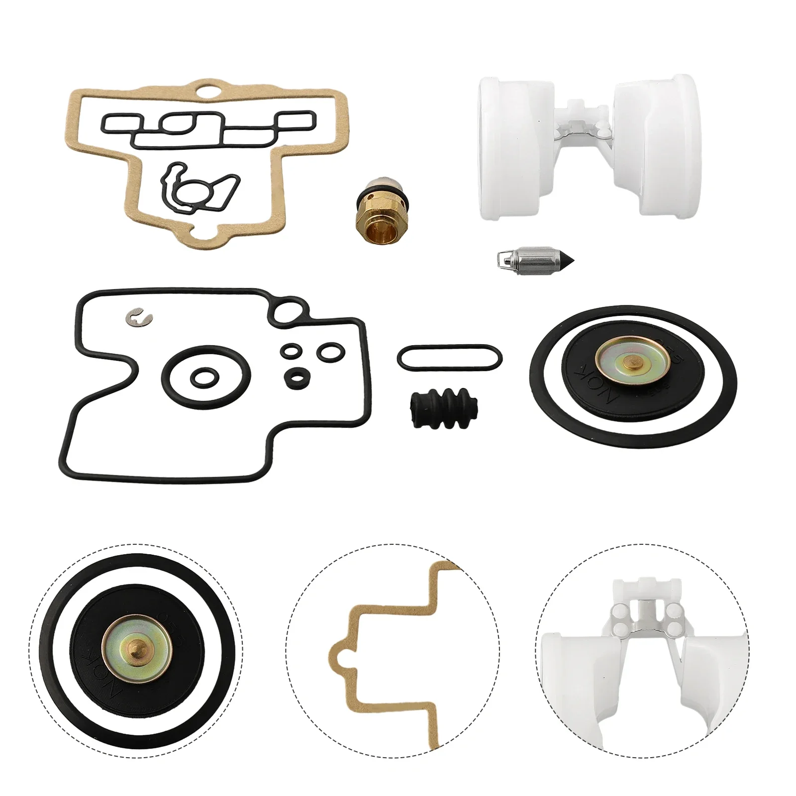 Yard Carburetor Rebuild Kit Assembly Garden Set Spare Repair 1 Set For Keihin FCR Slant Body 28 32 Replacement