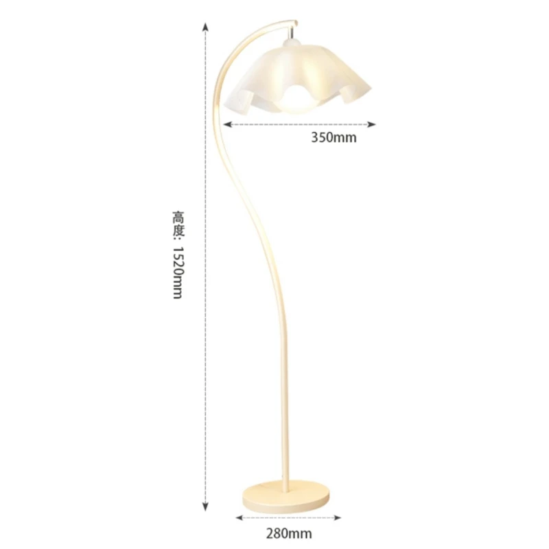 Francuski Led lampy podłogowe płatków salonu w stylu Vintage lampka nocna do sypialni badania pionowe dekoracyjne oświetlenie do domu