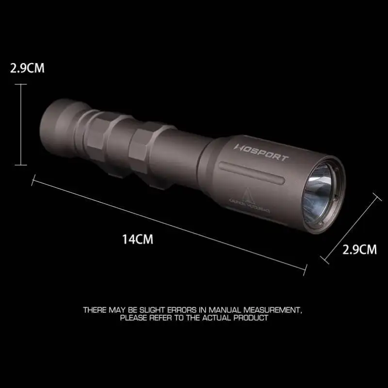 M-PLHV2 High Power Flashlight Tactical Scout Light 800 Lumens Rifle Light for Hunting Mount Airsoft Equipment