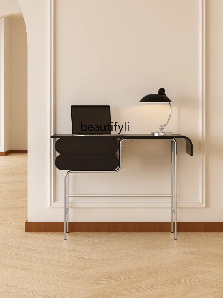 yj Simple Fresh Goddess Arc Dresser Bedroom Makeup Table Computer Desk