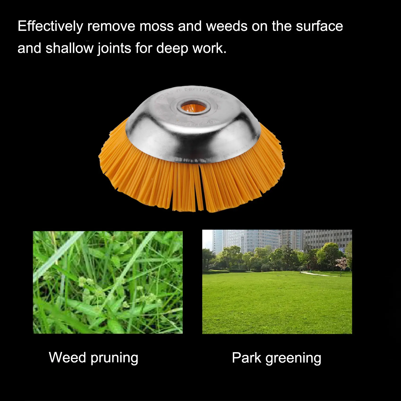 

Нейлоновая щетка, универсальная насадка для триммера, прочные садовые инструменты, внешний диаметр 200 мм, внутреннее отверстие 25,4 мм-A68E