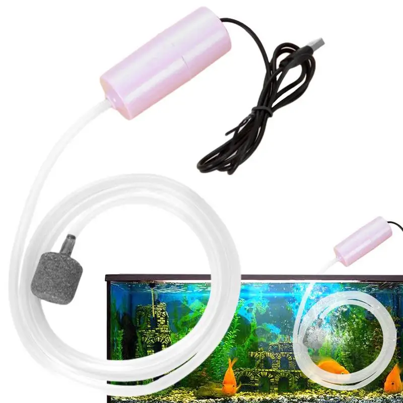 Mini Water Pump USB-Charged Mini Submersible Pump With Stable Air Release 5V Water Pumps Home Quiet Oxygen Increasing Pump