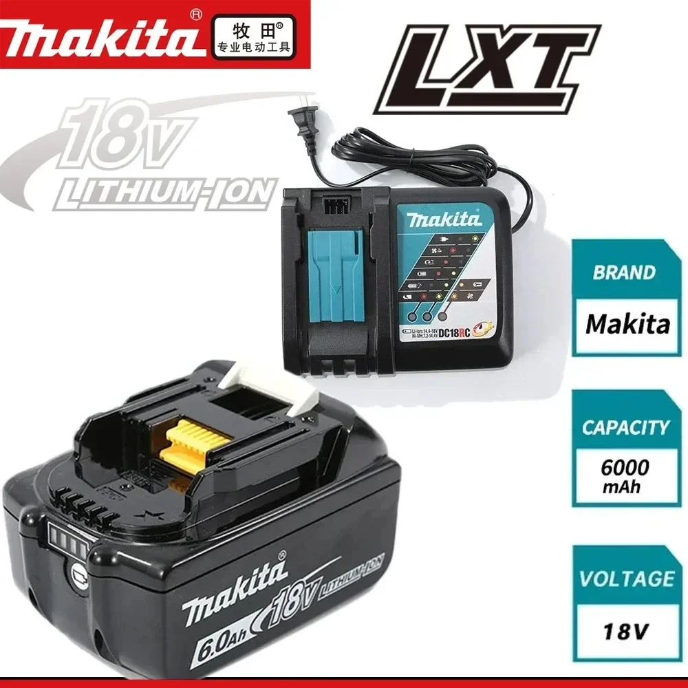 НОВЫЙ аккумулятор Makita 18 В, 3 Ач/6 Ач, литий-ионный запасной аккумулятор LXT BL1860B BL1860 BL1850 BL1830 DHP482RFX9 BL1815 LXT400 для аккумуляторных дрелей