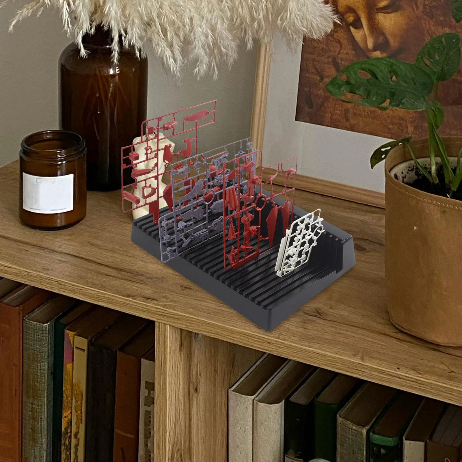 Многофункциональная пластиковая подставка-органайзер для эффективной организации рабочего процесса, хранения фигурок и инструментов