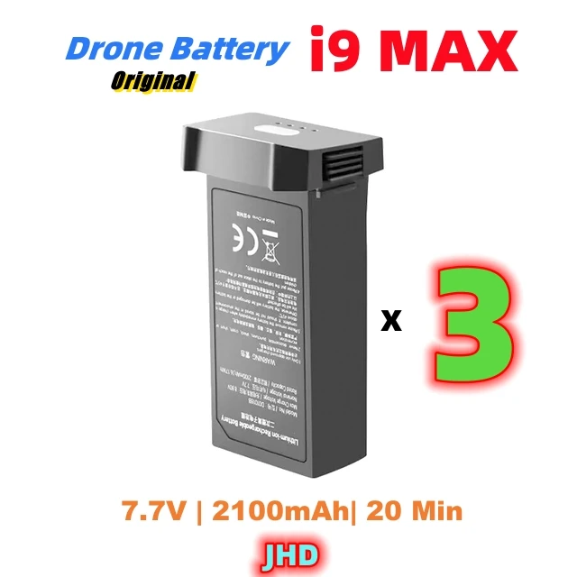 JHD hurtownik i9 MAX bateria do drona oryginalna bateria do baterii i9MAX akcesoria do dronów 7.7V 2100mAh