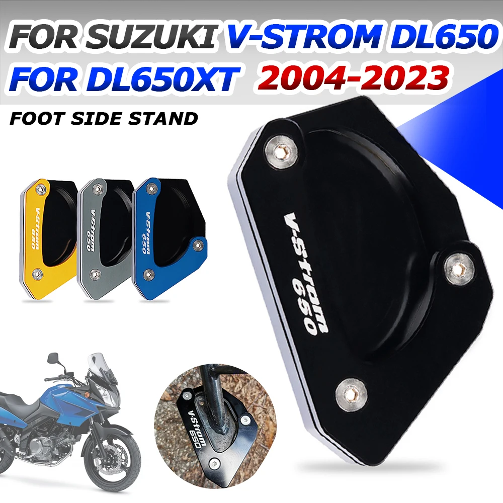 

For SUZUKI V-STROM 650 XT VSTROM DL 650 DL650 V STROM650 2018 2019 2020 2021 2022 2023 Side Stand Enlarger Kickstand Plate Pad