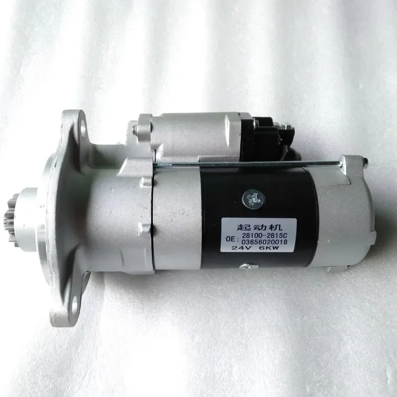 Brand New 24V 6KW Auto Starter Assembly for 28100-2815C 03656020018 Starting Motor for Cars and Trucks
