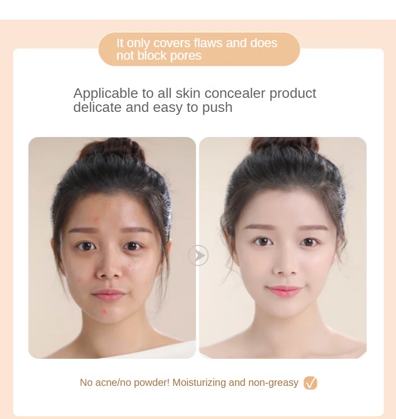 Novo aufhellen der Concealer wasserdicht und schweiß resistent deckt stark Flecken Gesichts akne markiert Augenringe Gesicht Make-up