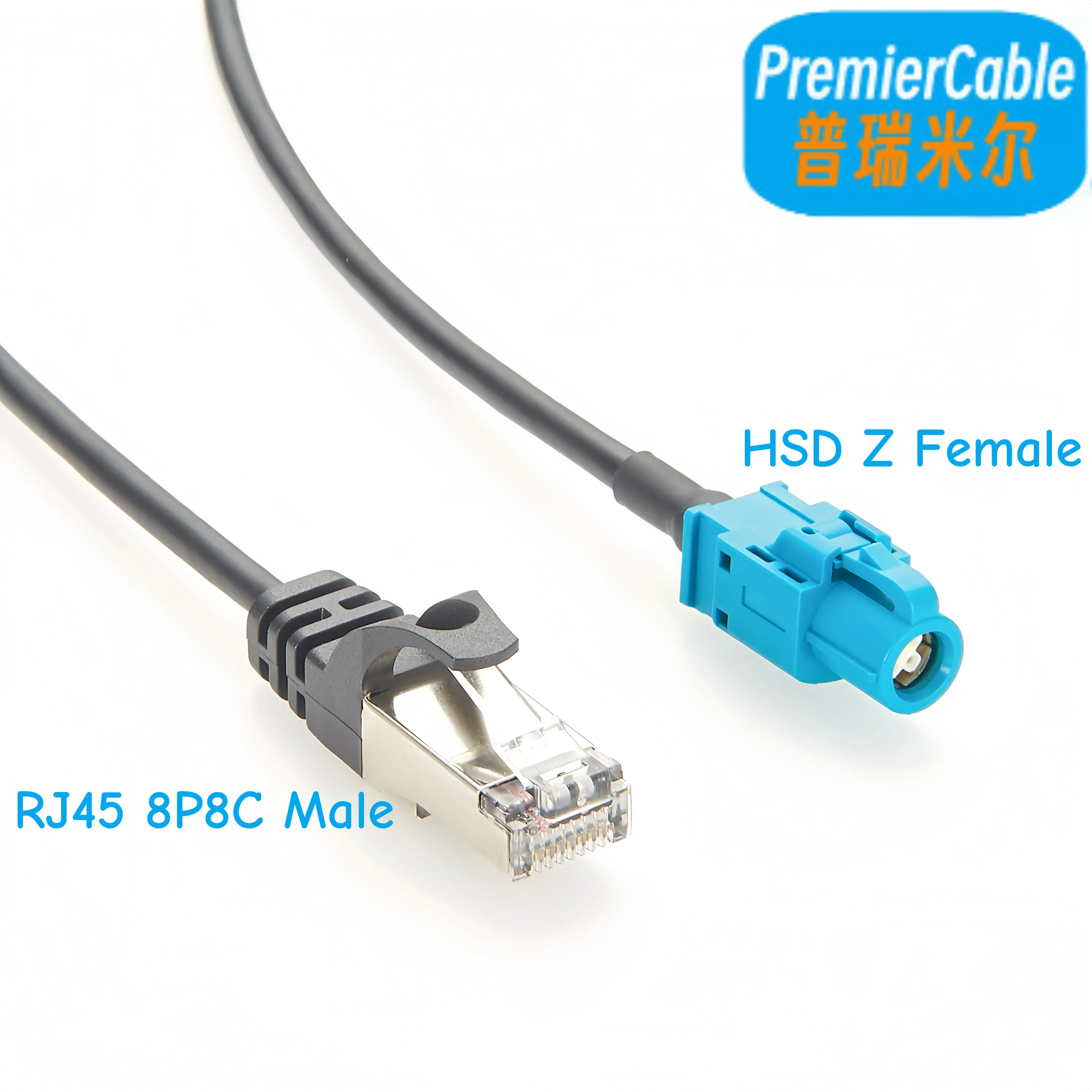 

HSD to RJ45 Adapter Cable HSD 4 Pin Z Code Female to RJ45 8P8C Male Shielded Network Cable RJ45 to HSD LVDS Extension Cable, 1m