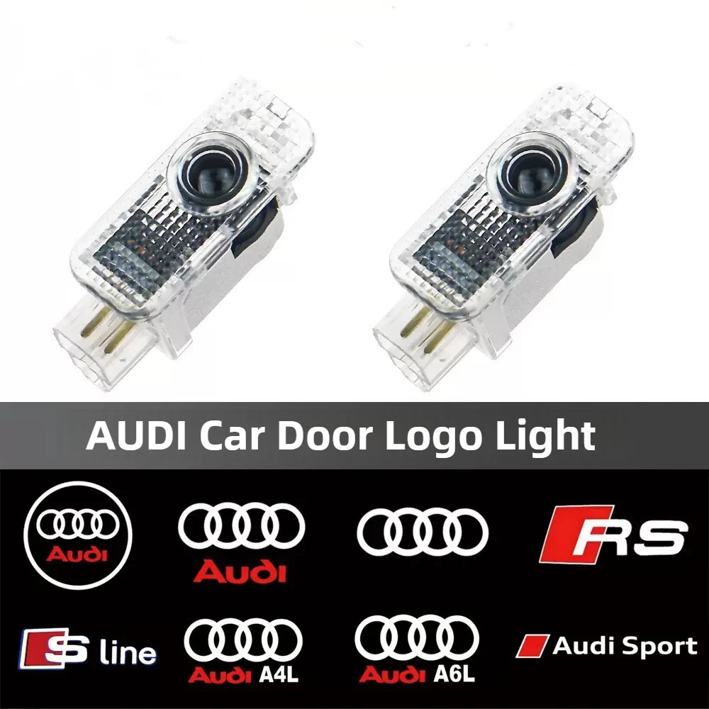 

AUDI светодиодный приветственный свет двери автомобиля для A5 A6 C5 C6 C7 A4 B5 B6 B7 B8 B9 A7 A8 Q7 Q5 Q3 A3 RS TT sline quattro Logo Проекционная лампа