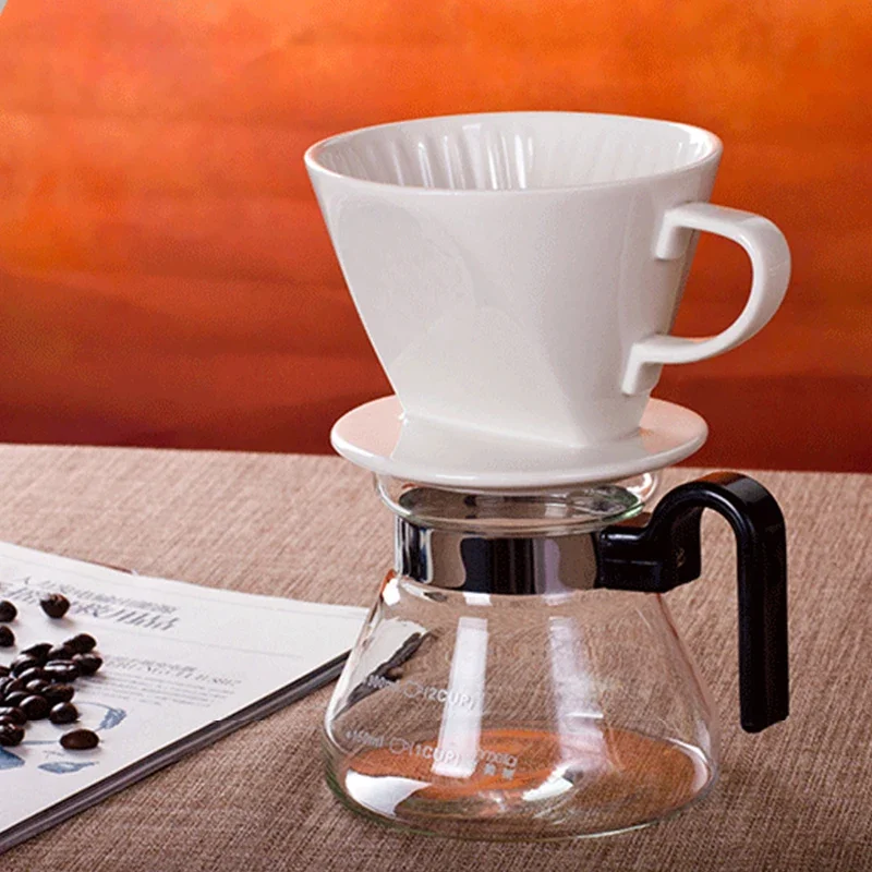 Reusable Coffee Filtering Cup Practical Ceramic Coffee Filter Hand Brewed Coffee Drip Filter Funnel Durable Coffee Accessories