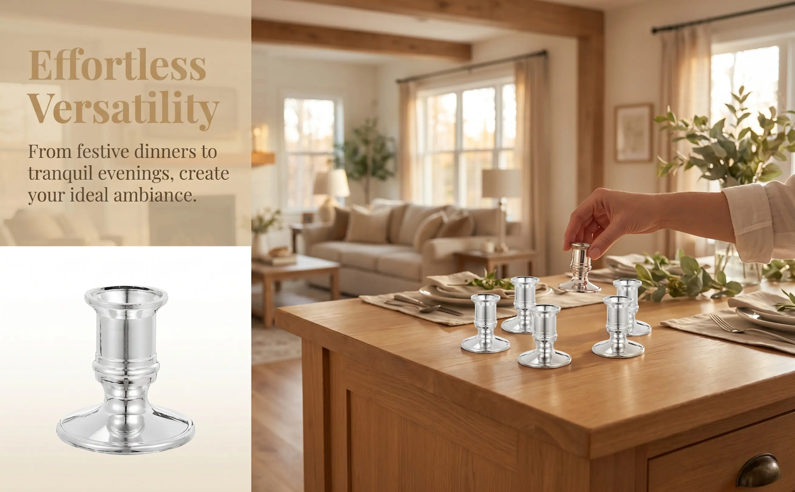 20Pcs Modern Plastic Electronic Holders Decorative Candlestick Stands for Bedroom Dining Room Wedding Party Decor