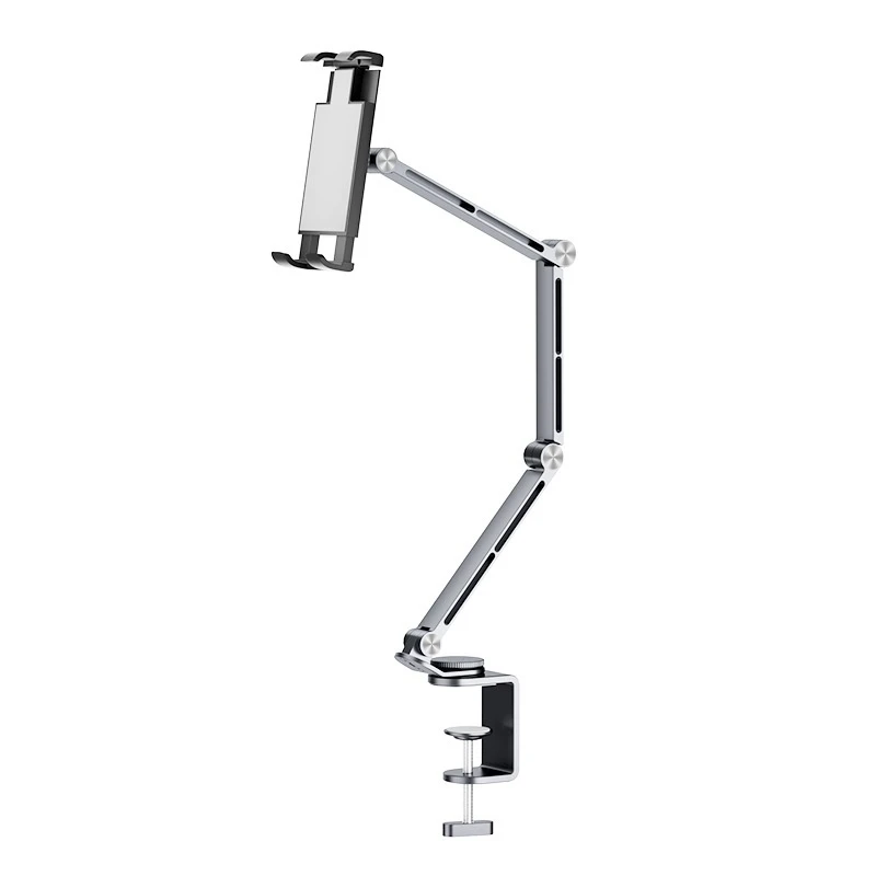 

Aluminum Alloy Phone Folding Clip Desktop Holder Bracket Tablet Holder Stand Rotatable Cantilever Home Live Holder for Ipad Pro