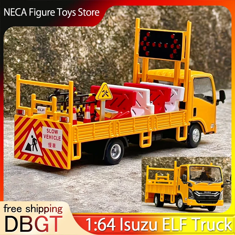 2023 nuevo DBGT 1:64 Isuzu ELF 7. a generación, camión de la administración por carretera, modelo de vehículo fundido a presión de aleación, juguete coleccionable para entusiastas