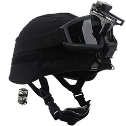 M88 Airsoft Helmet Sets, Wiht Helmet Cover & Goggles & NVG Mount Kit, Full-Covered Military Army Combat Tactical Paintball Helmd