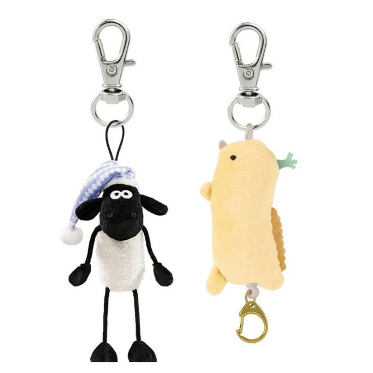 10pcs/lot Split Sliver Key Ring Swivel Lobster Hooks Clasp Connector For Bag Belt Dog Chains DIY Jewelry Making Finding Keychain