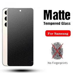 For Samsung Galaxy S25 S24 FE S23 S22 S21 S20 Plus Note 20 Matte Tempered Glass Screen Protector