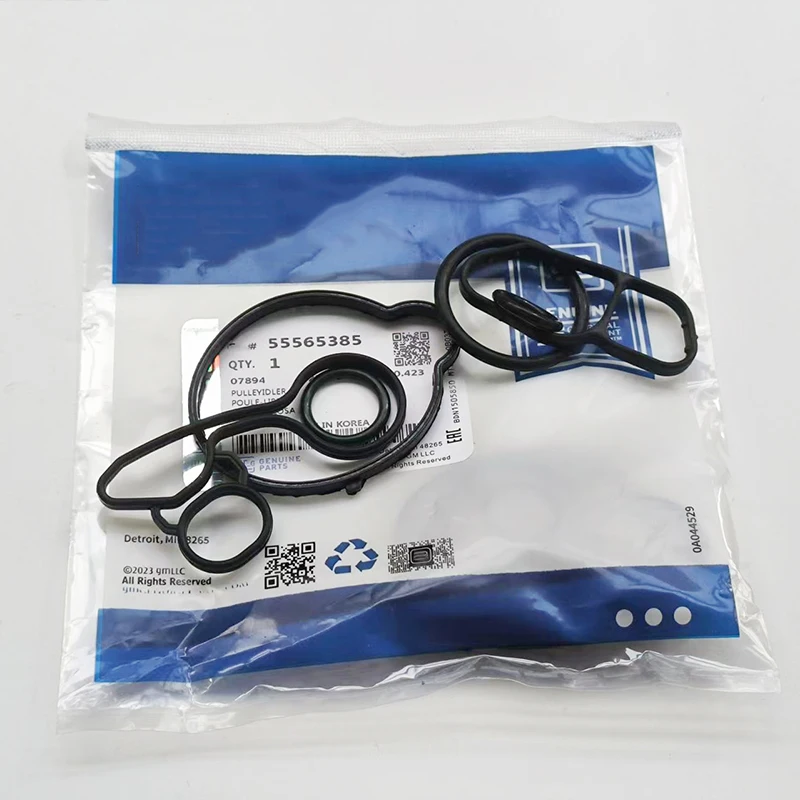 10PCS Car Engine Oil Cooler Housing Gaskets Seal Set For Chevrolet Cruze Sonic Opel Astra J Trax  Encore 1.4T 55565385 55568539
