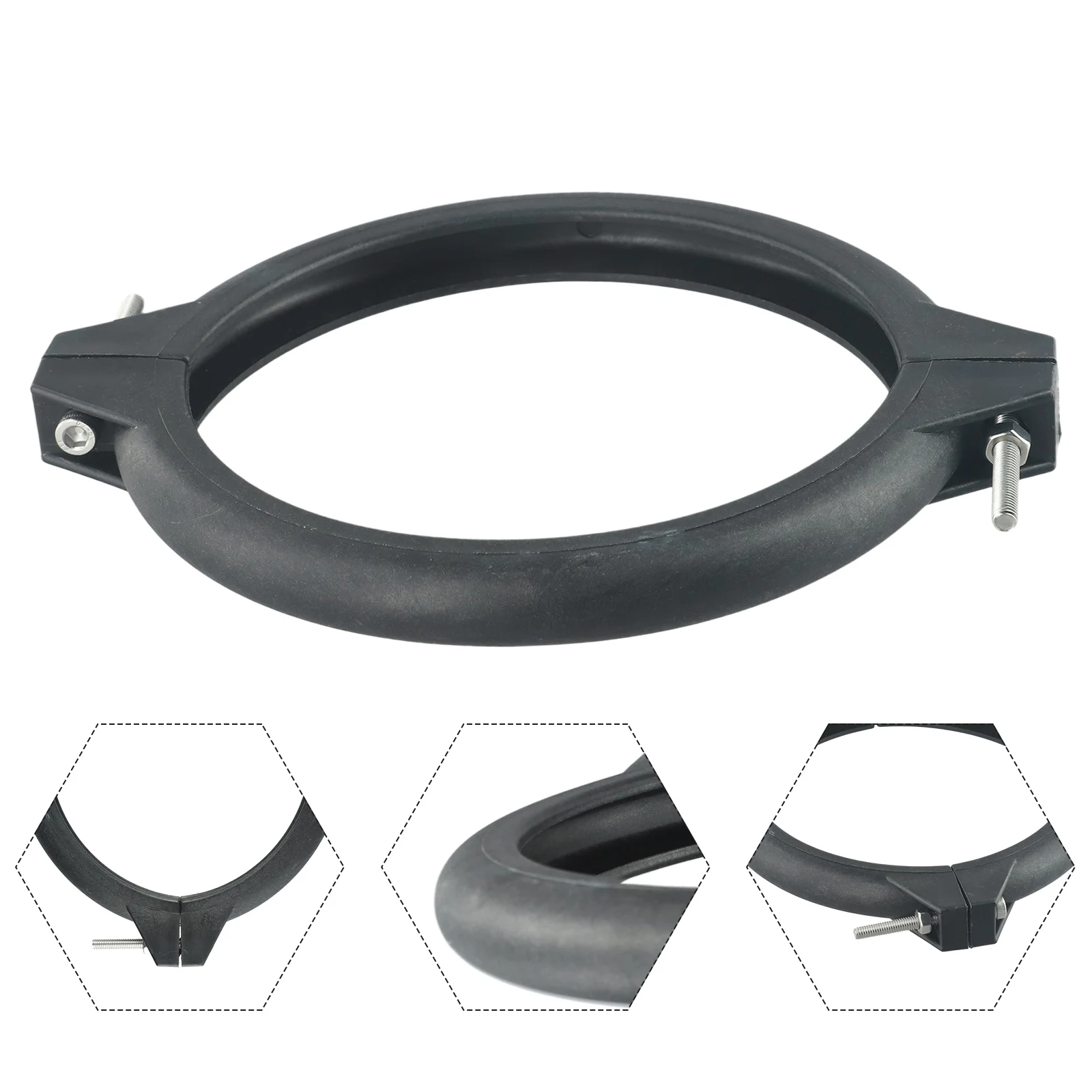 

Fixture Valve Clamp Collar Ring Fixture With Screws For 1.5 Inches Pool Equipment Parts Pool Sand Filter Clamp