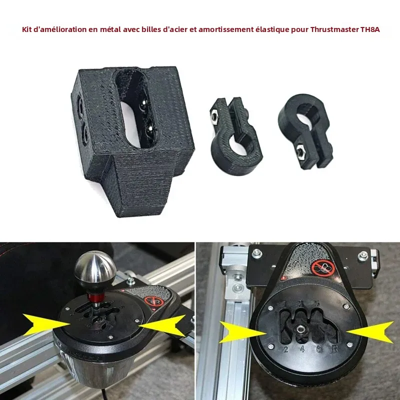Kit d'amortissement élastique à bille en acier, mise à niveau en métal, pour Thrustmaster TH8A, Modification au toucher réel