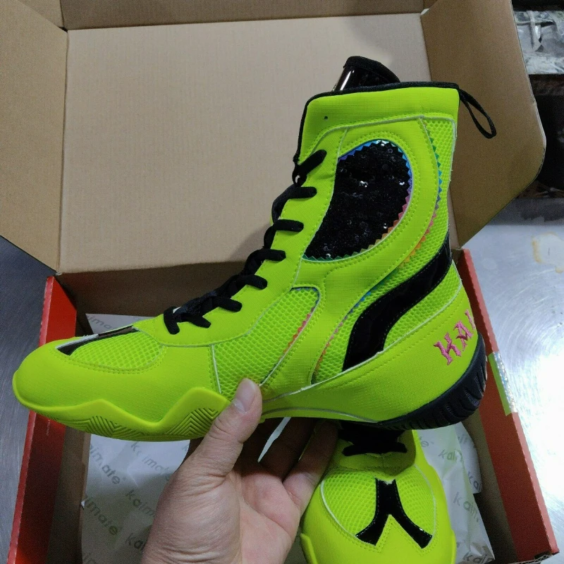 2026 New Wrestling Shoes Men Women Black Green Boxing Shoes for Couples Designer Fighting Shoe Unisex Good Quality Gym Shoe
