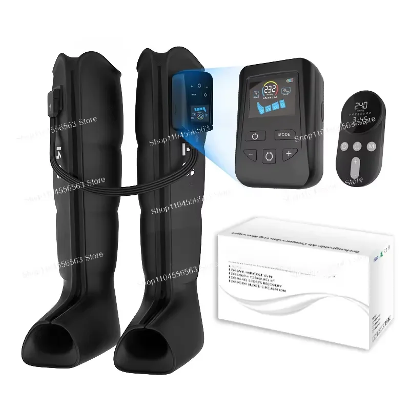 Long four-chamber air wave leg massager, full leg air pressure massager, airbag compression massage