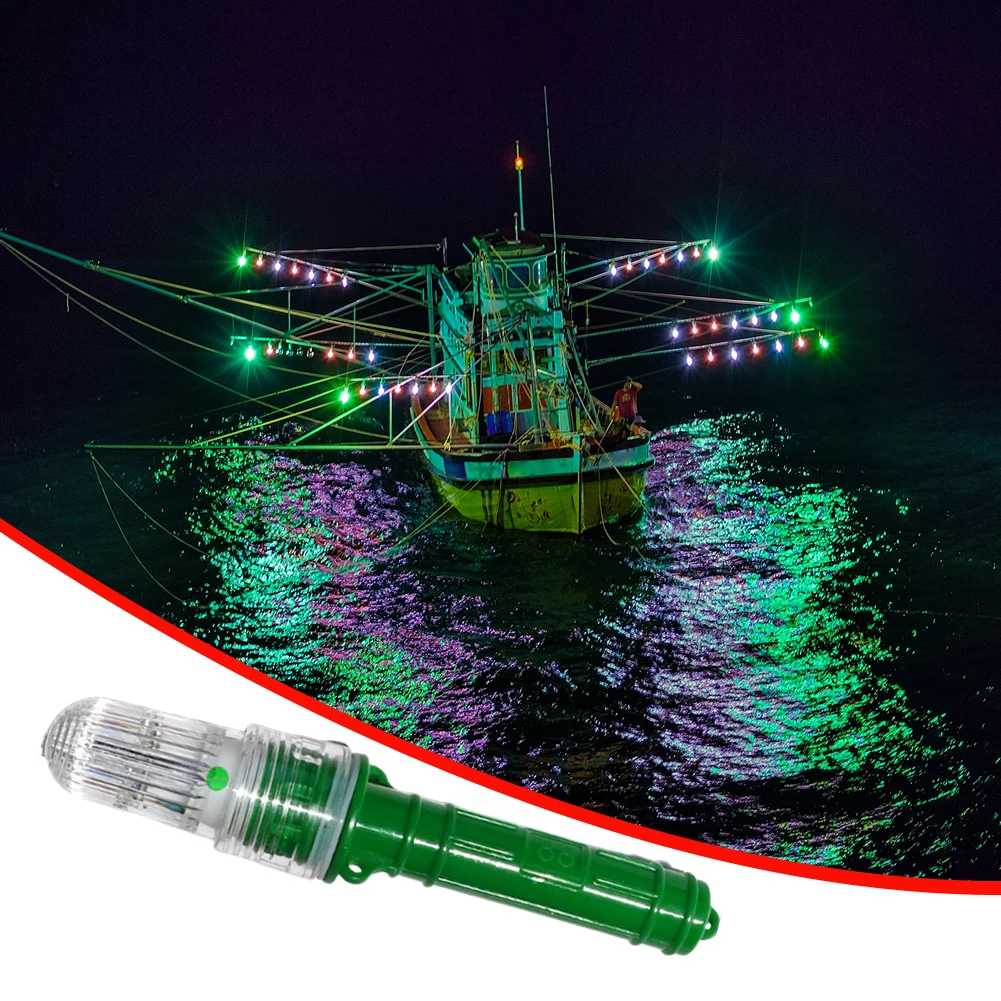 LED bateau évasés pêche bouée lumière poisson leurre outil Kit de sécurité d'urgence pour filets de pêche bouées bateaux