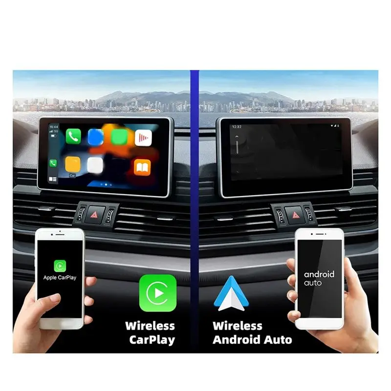 

Беспроводной адаптер CarPlay и Android Auto с поддержкой Wi-Fi 2.4G и 5.8Ghz, Bluetooth, автоматическое подключение, Plug and Play для автомобиля