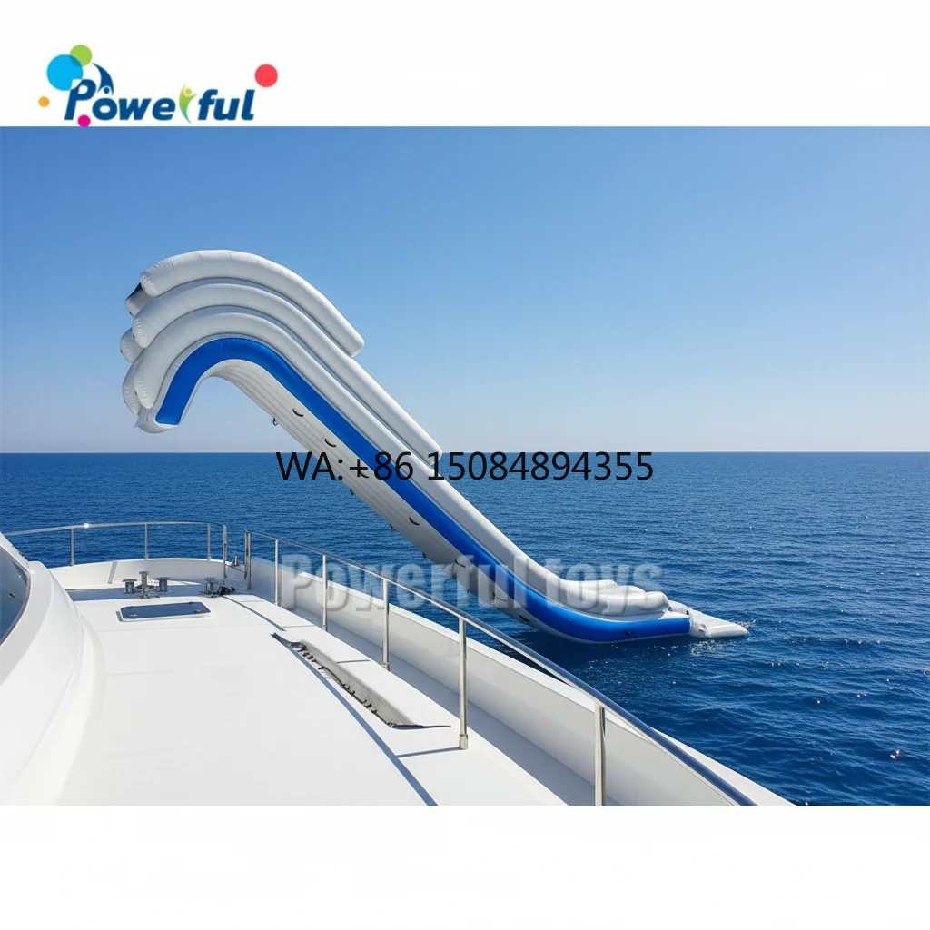 Super Yacht Inflatables Slide  Inflatable Floating Yacht Water Slide for Boat